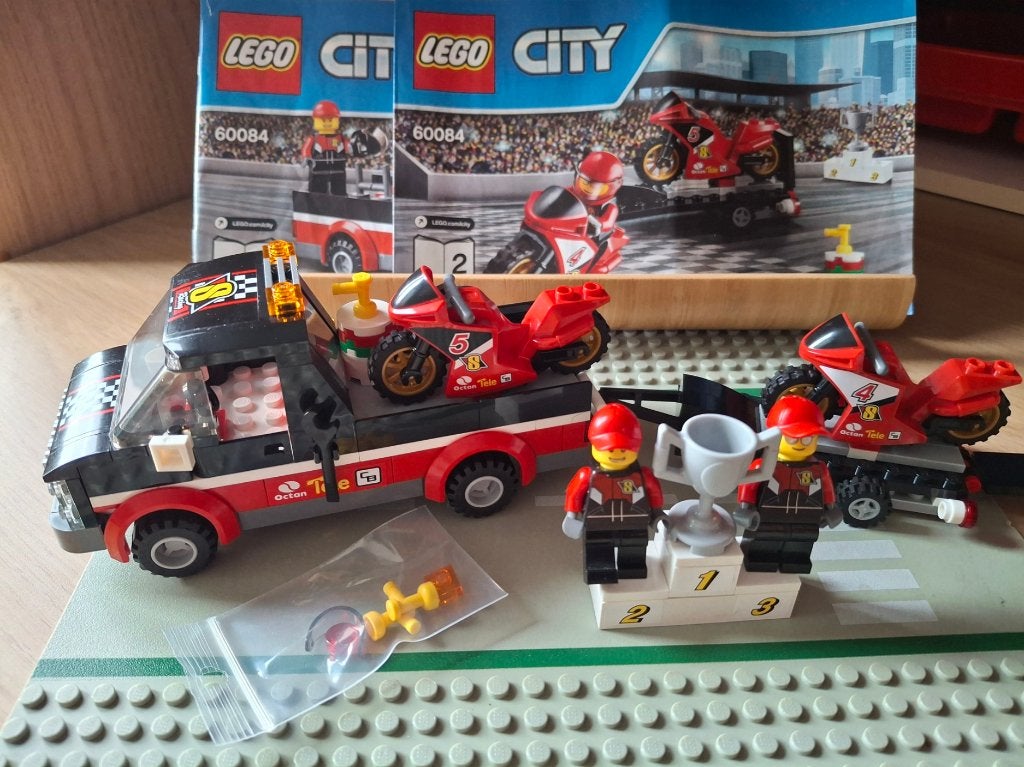 Lego - 60084 - Transporteur de vélos de course, Instructions incluses, City, Enlèvement ou Envoi, Lego