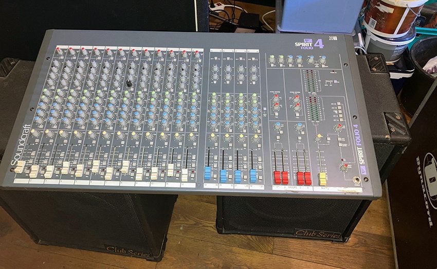 Console Analogique Soundcraft Spirit Folio 4, Muziek en Instrumenten, Mengpanelen, Ophalen, Gebruikt, 10 tot 20 kanalen, Microfooningang