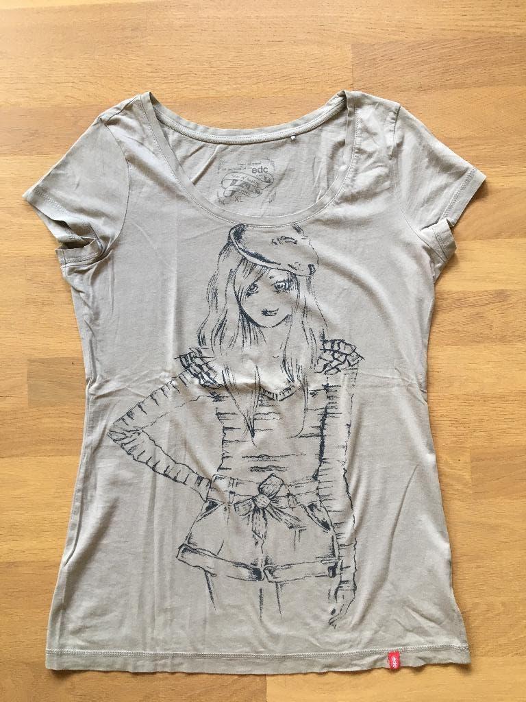 T-shirt Esprit maat XL, Kleding | Dames, T-shirts, Beige, Maat 46/48 (XL) of groter, Ophalen of Verzenden, Zo goed als nieuw