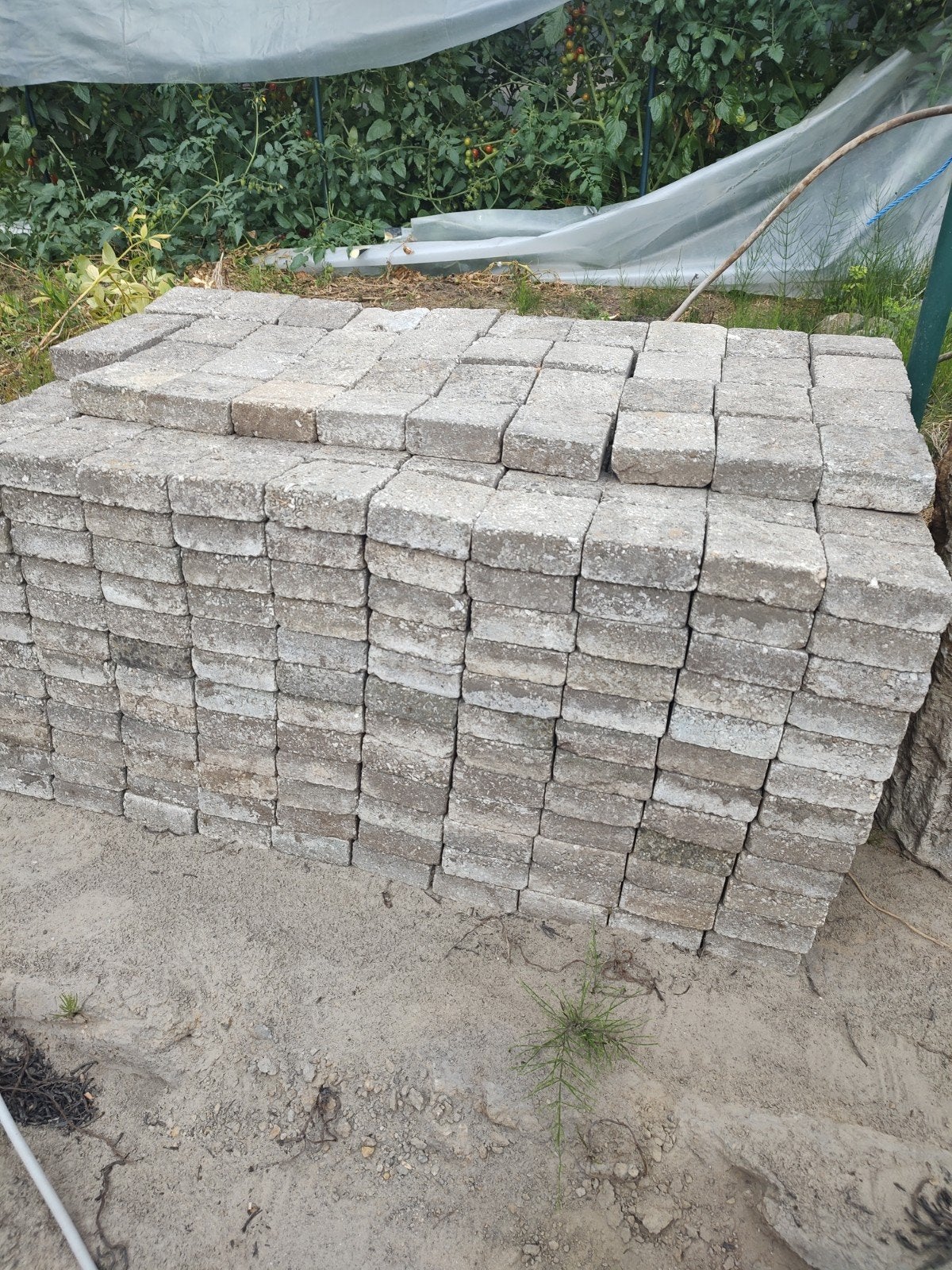 betonklinkers 10 x 10 cm, Ophalen, Gebruikt, Klinkers, 5 tot 10 m²