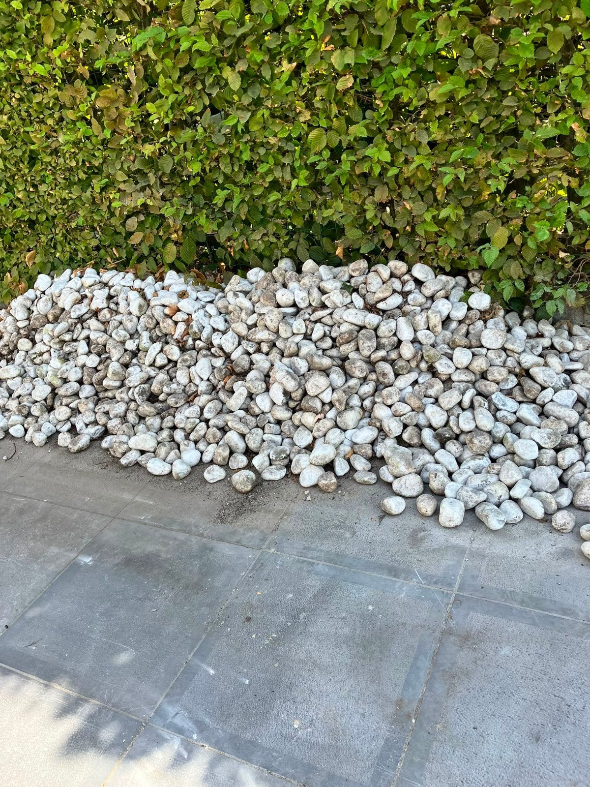 Carrara keien, Ophalen