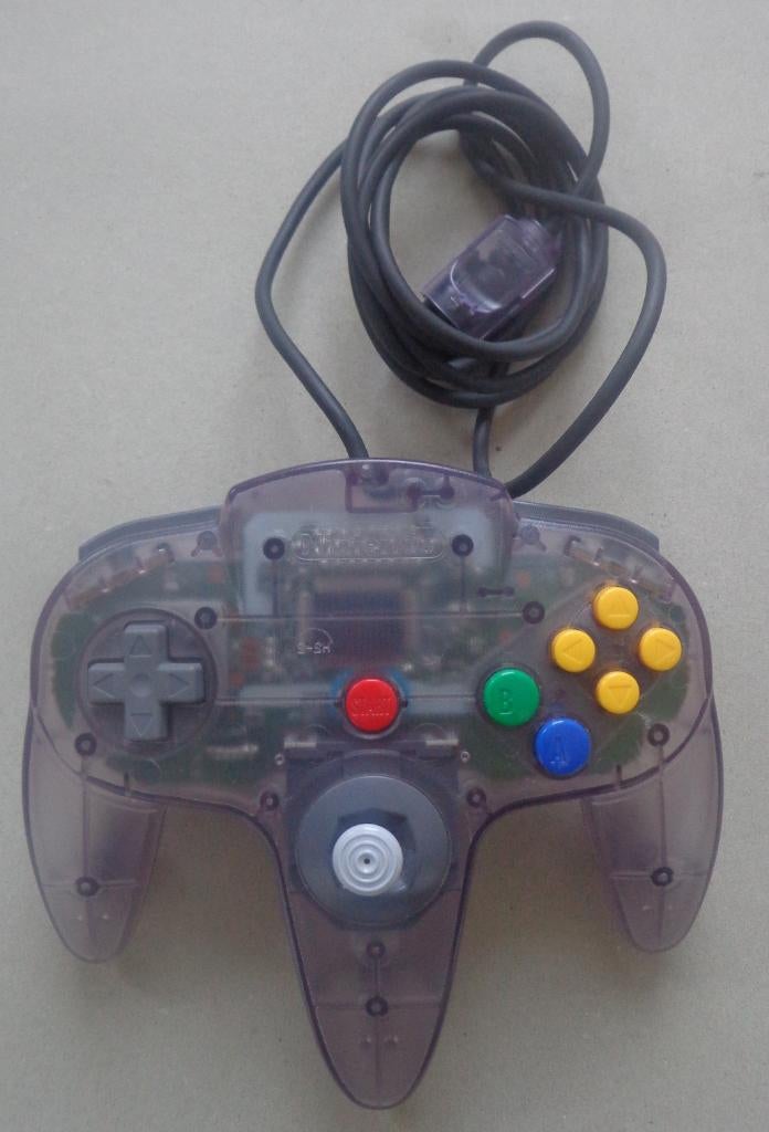 Originele Crystal Paars Transparant Controller voor de N64, Enlèvement ou Envoi, Comme neuf