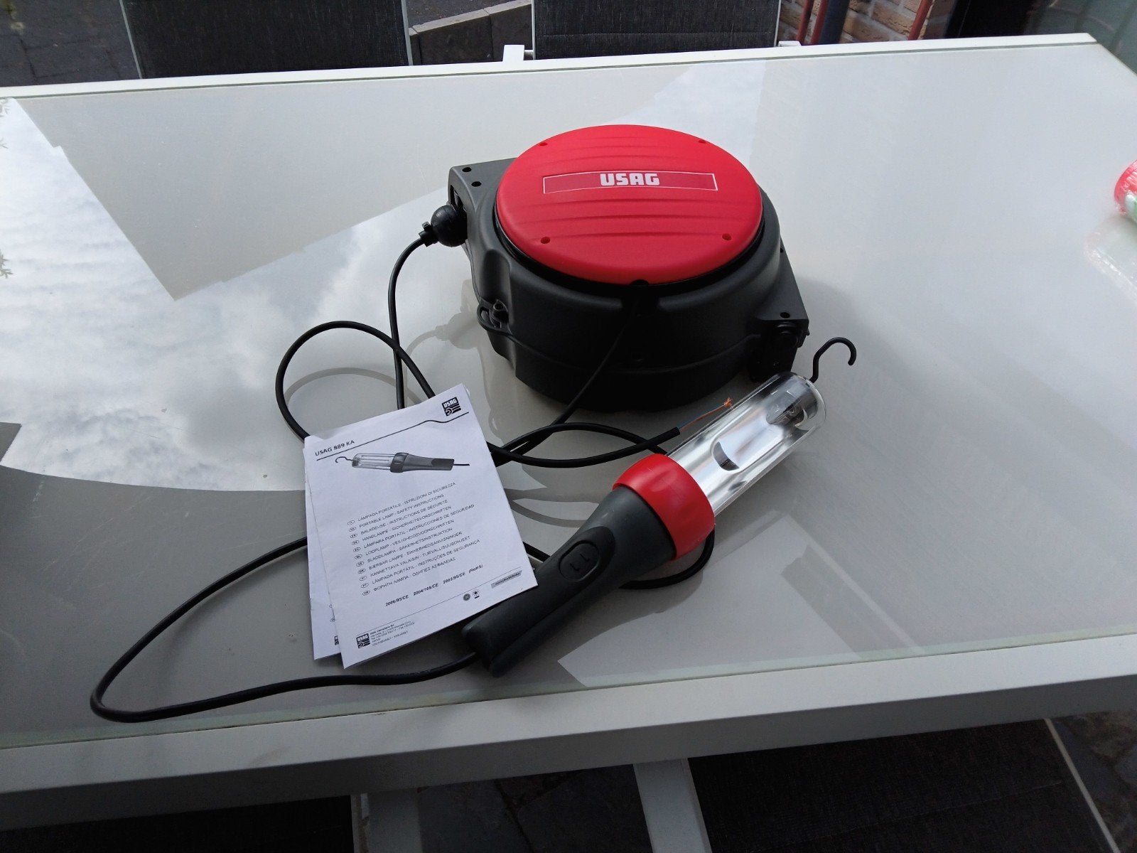 Usag looplamp, Ophalen