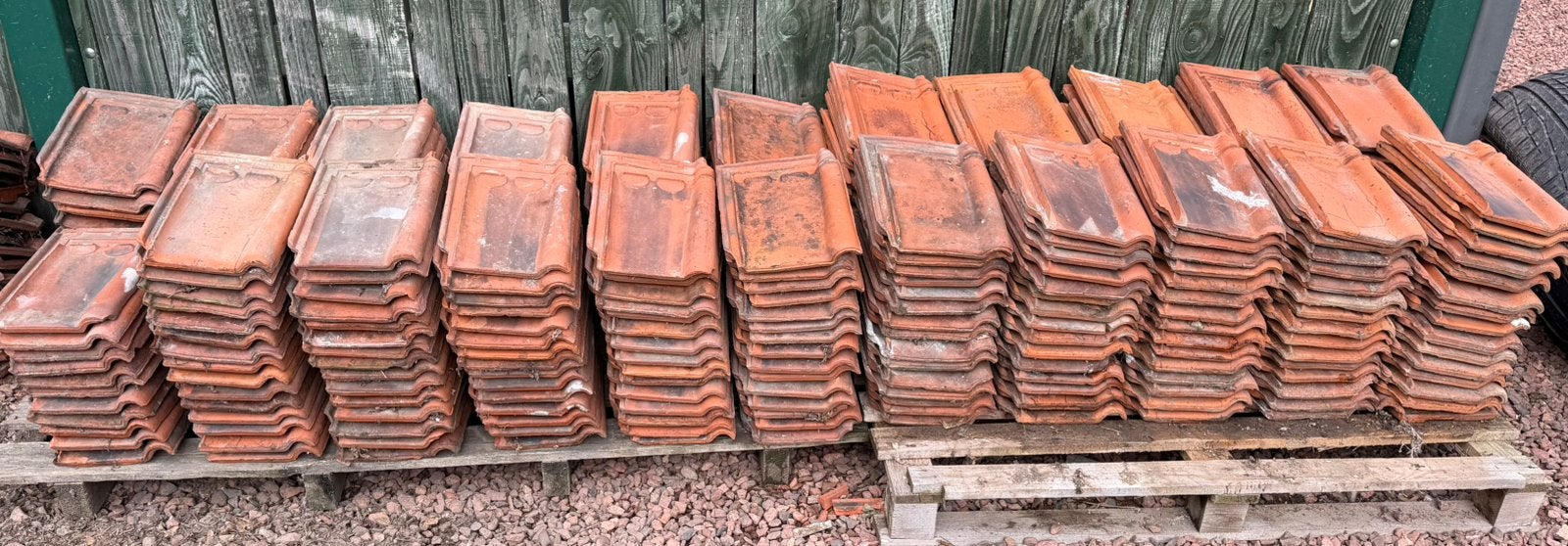 Oude rustieke dakpannen - pottelberg, Doe-het-zelf en Bouw, Ophalen, Gebruikt, Rood, Dakpannen