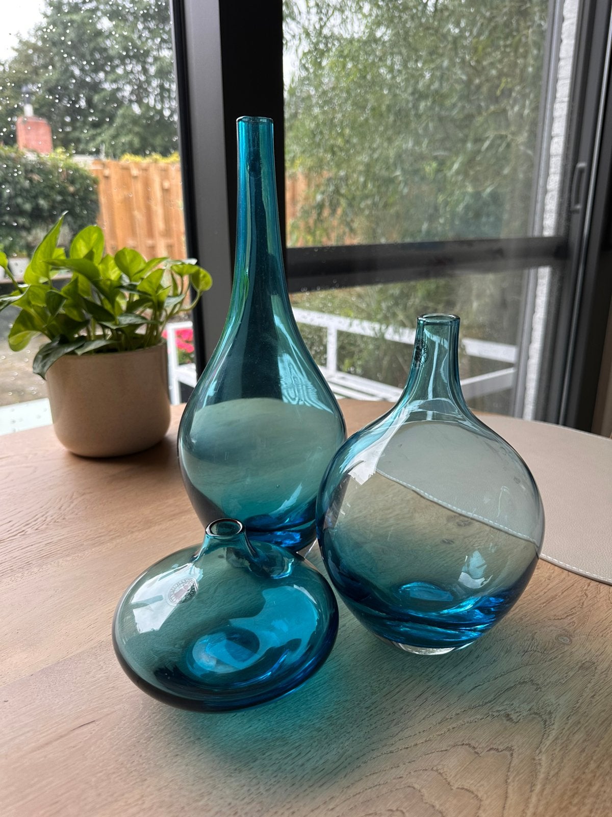 IKEA Salong turquoise, Ophalen, Zo goed als nieuw, Glas