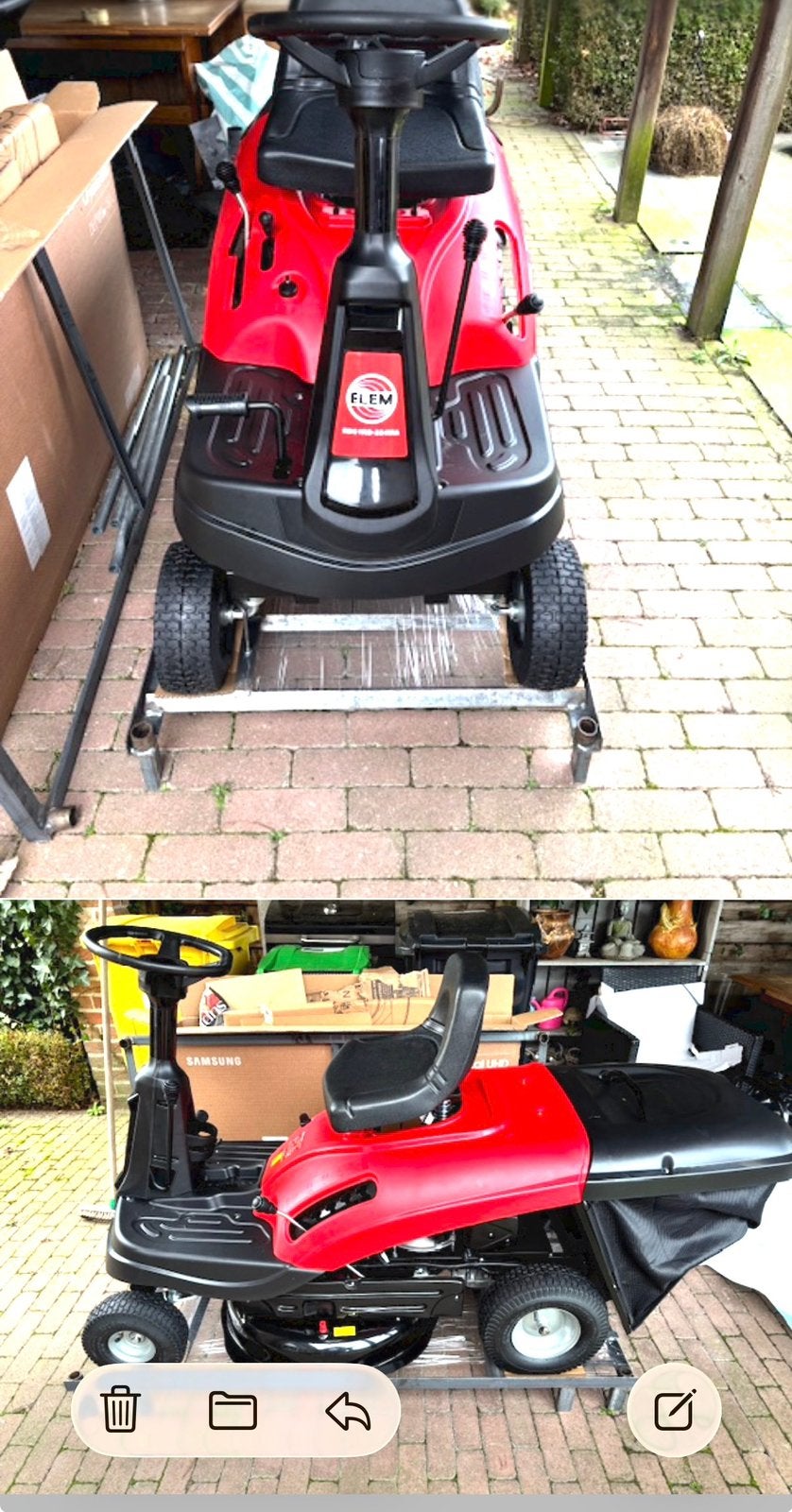 Zitmaaier te koop ( start niet zoals het hoort ), Tuin en Terras, Ophalen, Zo goed als nieuw