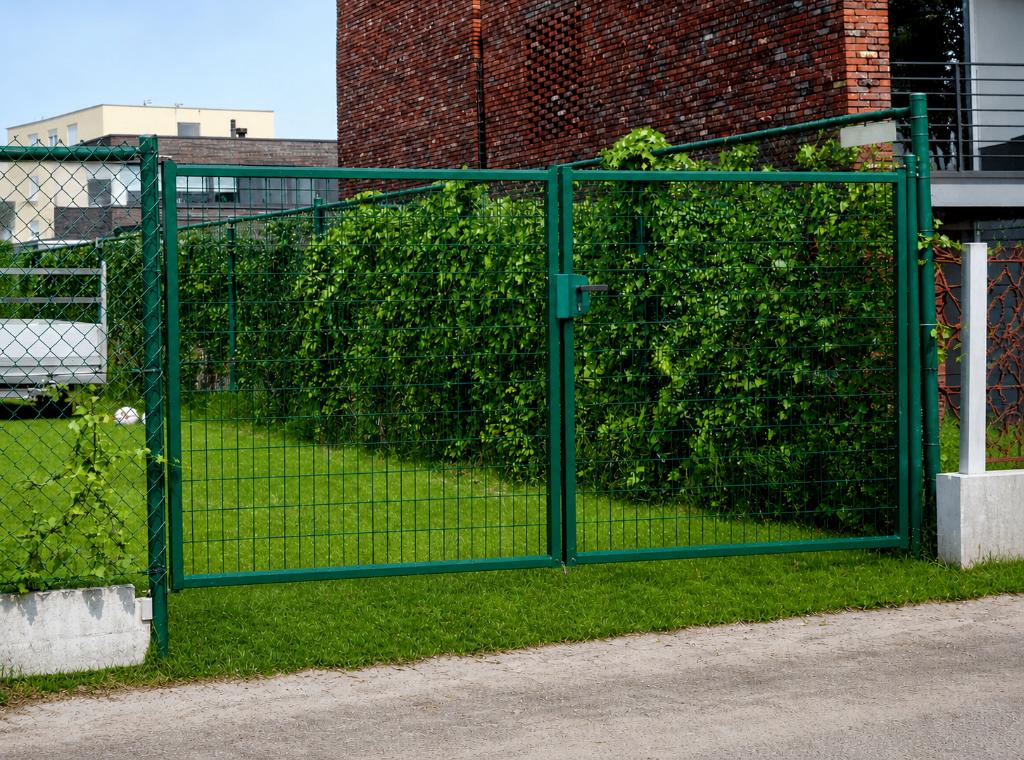 Dubbel metalen tuinhekken, Enlèvement, Comme neuf, Fer, Porte du jardin