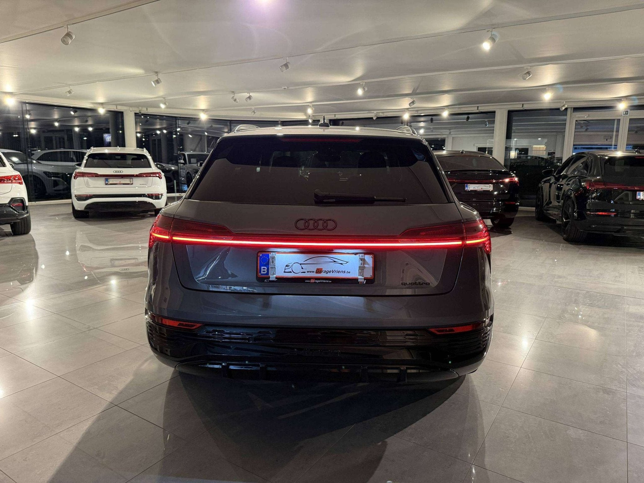 Audi Q8 e-tron 340PK QUATTRO * 3x S-LINE * CAMERA * EXCLUSIV, Cuir, Argent ou Gris, Achat, 459 km