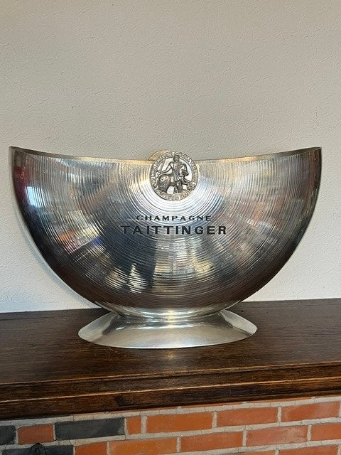 Champagne Taittinger wit metalen ijsemmer, "Half Moon", Ophalen