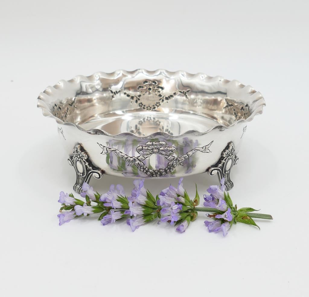 Verzilverde serveerschaal - Louis XVI - Wiskemann - ca. 1950, Antiquités & Art, Enlèvement ou Envoi
