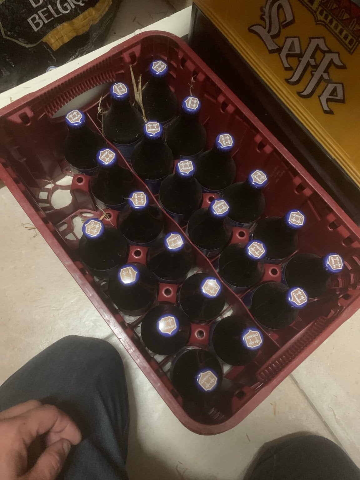 22 Chimay Bleue 33cl – Lot, Enlèvement, Comme neuf, Bouteille(s)