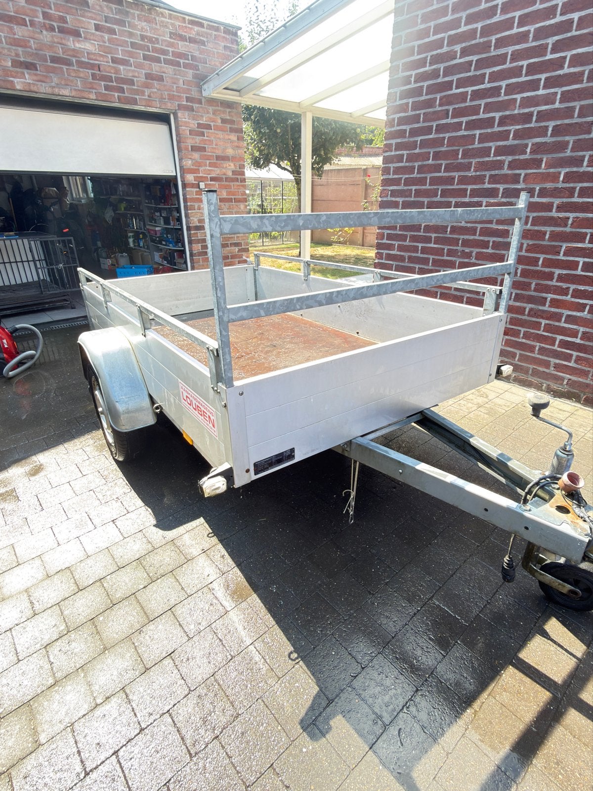 Aanhangwagen anssems, Ophalen, Gebruikt