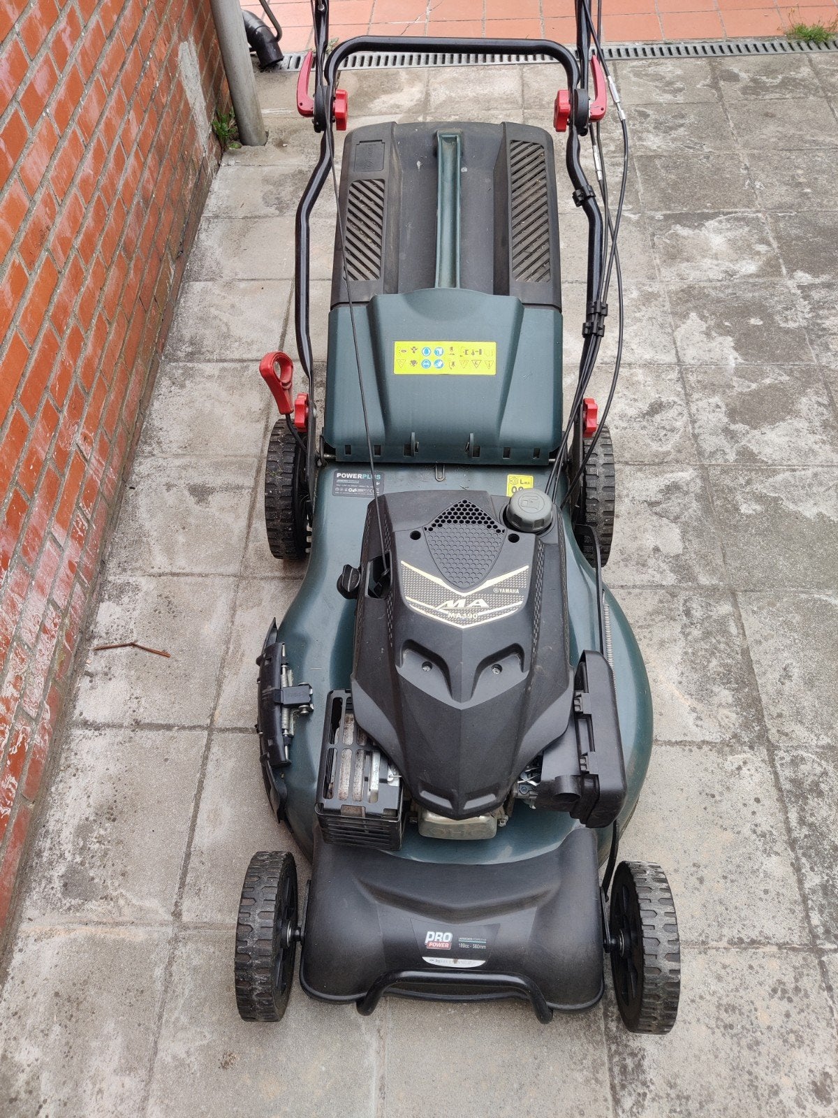 Power POWPG10120 Benzine Grasmaaier – Yamaha MA 190, Enlèvement, Fonction de mulching
