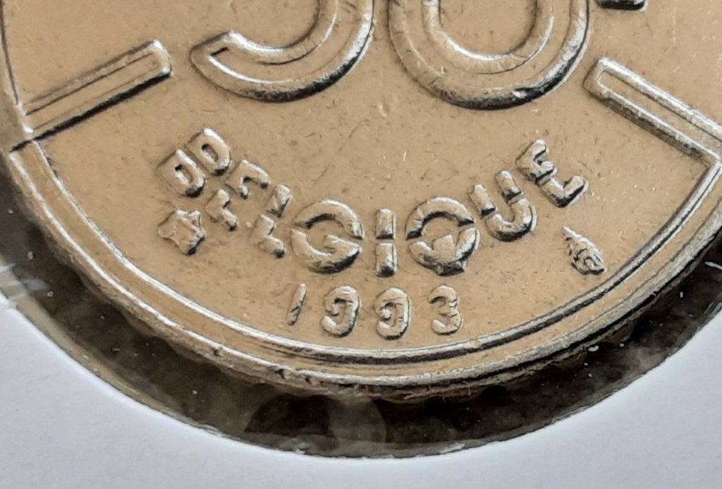 België – 50 frank – 1993 Fr. (Ref 053)., Postzegels en Munten, Ophalen of Verzenden, Metaal, Losse munt