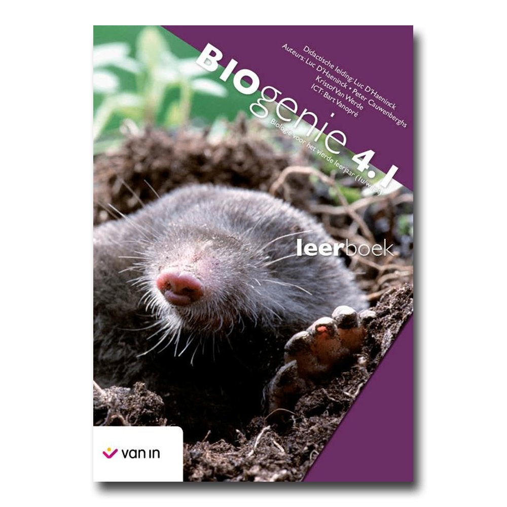 Leerboek BIOgenie 4.1 – Biologie – Uitgeverij Van In, Boeken, ASO, Biologie, Ophalen of Verzenden, Zo goed als nieuw