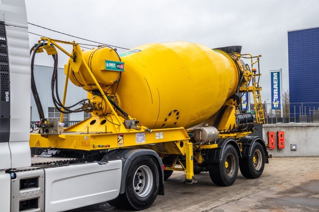Imer BETON MIXER/MALAXEUR/MISCHER-10M3- STEERING AXLE, Autos, Achat, Entreprise, Autres carburants, Remorques et Semi-remorques