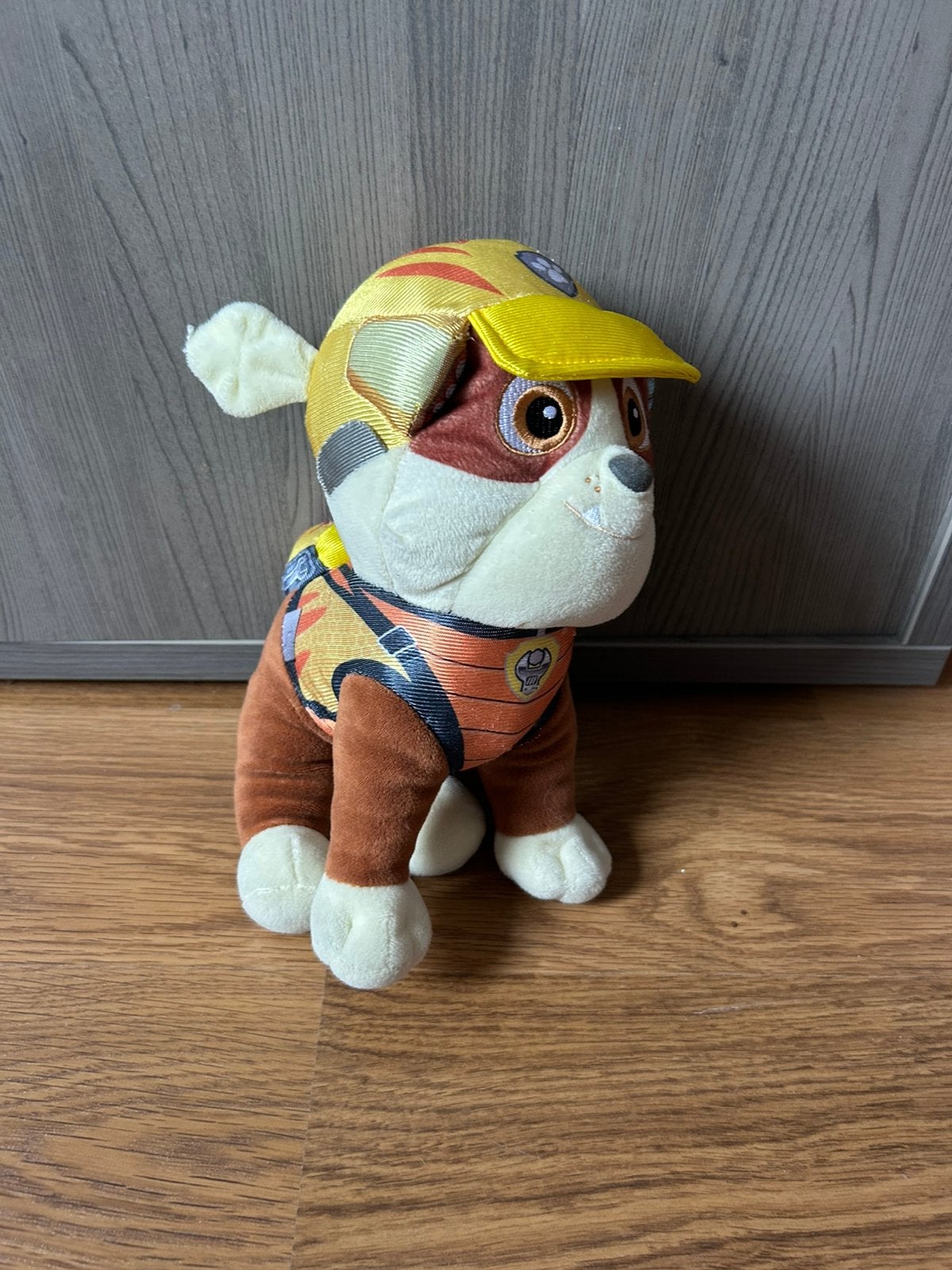 Paw patrol Rubble knuffel, Paw Patrol, Ophalen of Verzenden, Zo goed als nieuw