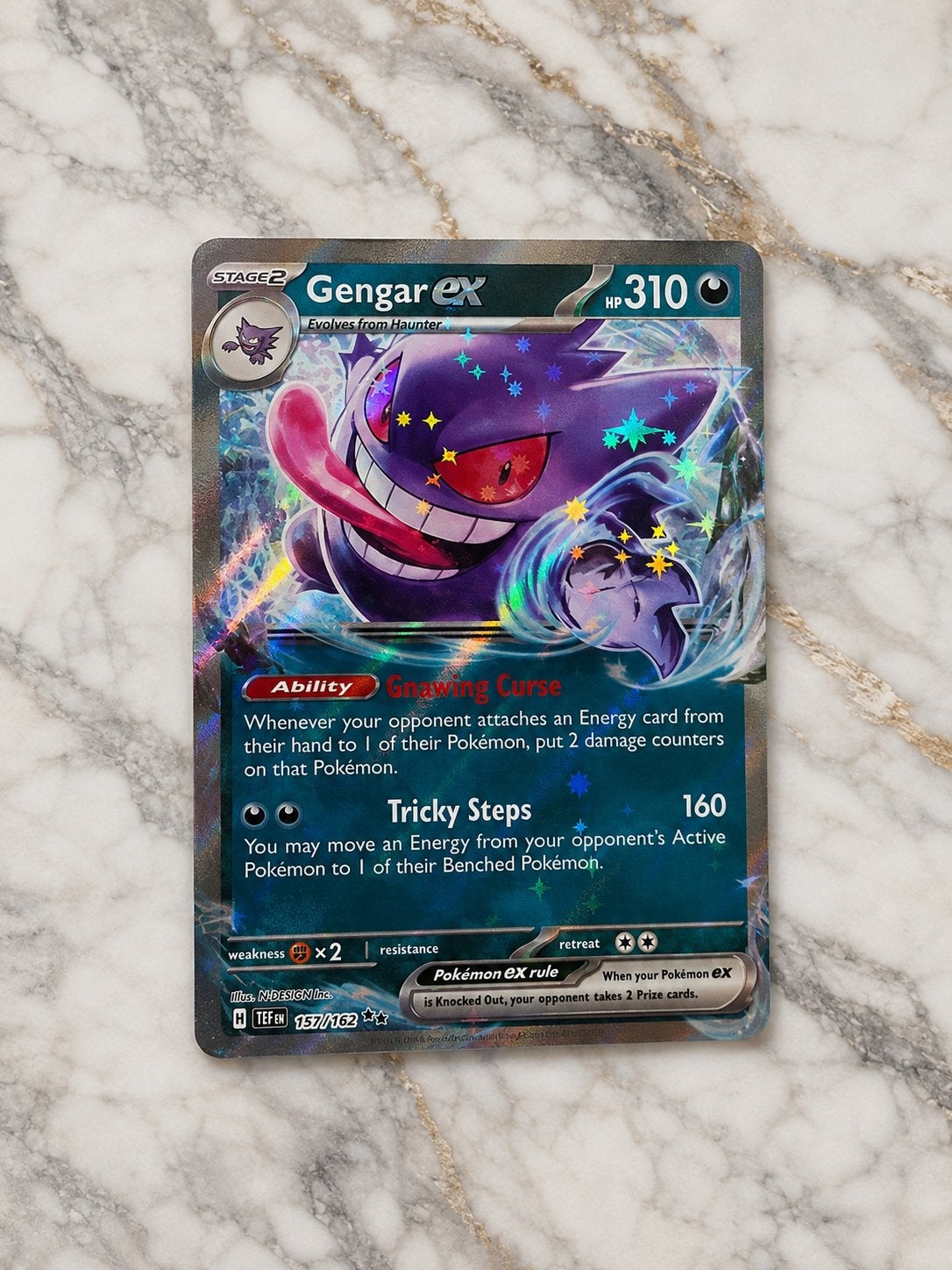 Gengar EX pokemon kaart, Ophalen of Verzenden, Nieuw