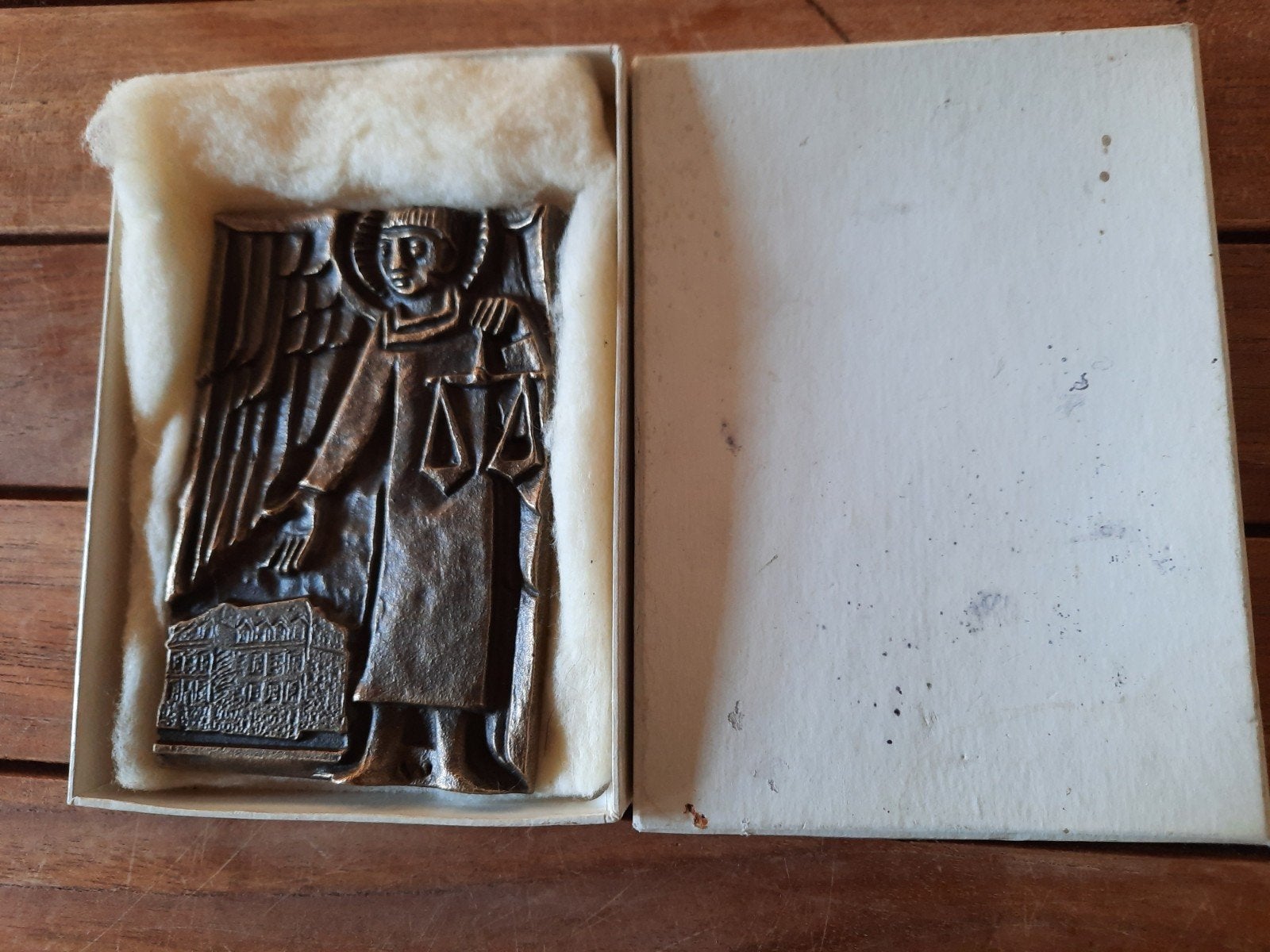 Bronzen plaquette, Antiek en Kunst, Ophalen of Verzenden