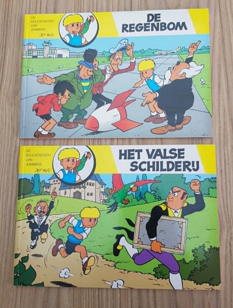 JOMMEKE 2 strips A5 formaat-RODA boter, Boeken, Ophalen of Verzenden, Zo goed als nieuw, Jef Nijs, Meerdere stripboeken