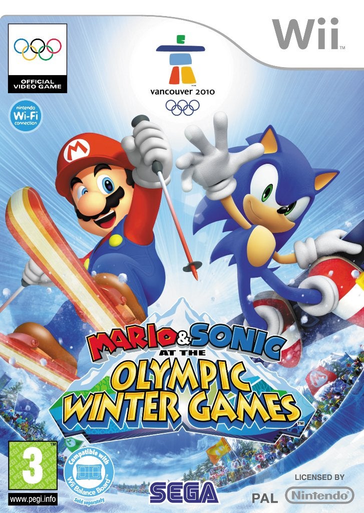 Mario et Sonic aux Jeux olympiques d'hiver (sans livret), Enlèvement ou Envoi, 2 joueurs, Utilisé, À partir de 3 ans