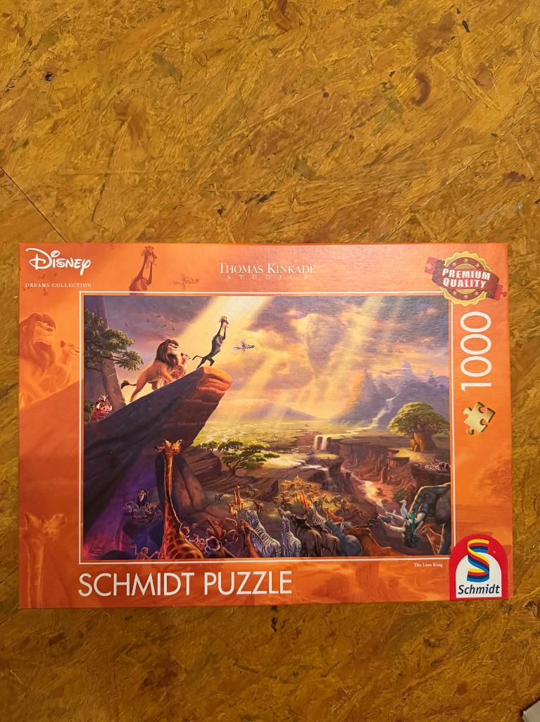 Schmidt puzzel the lion king, Enlèvement, 500 à 1500 pièces, Utilisé, Puzzle