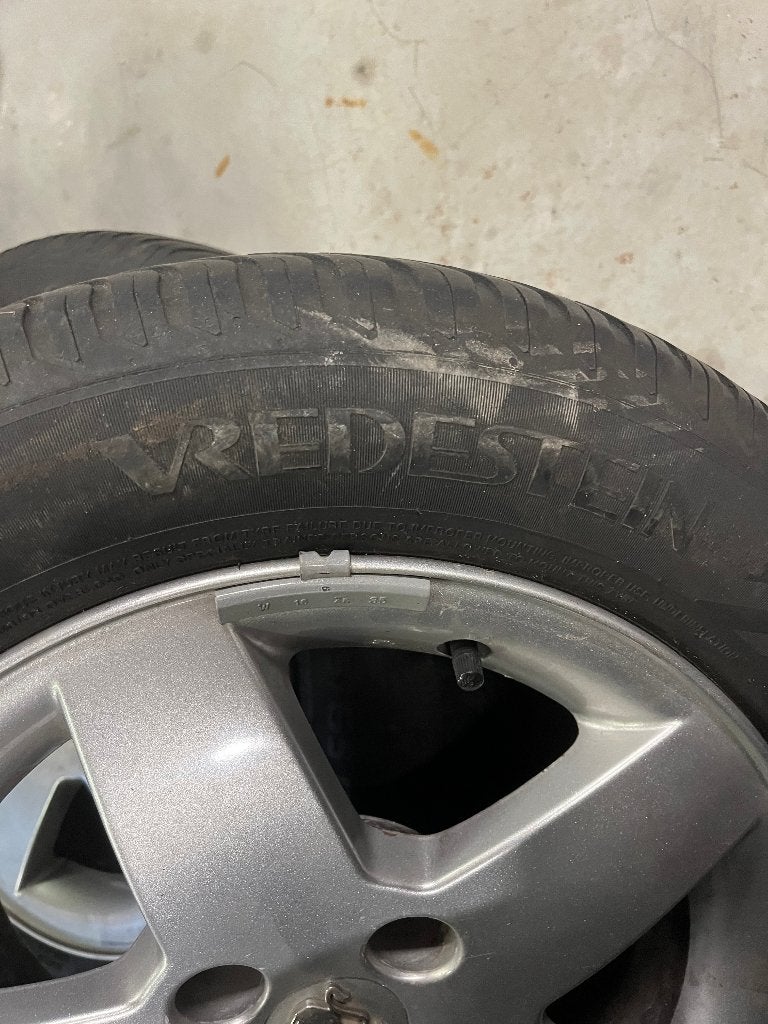 banden met velg, Ophalen, Gebruikt, 15 inch, 185 mm