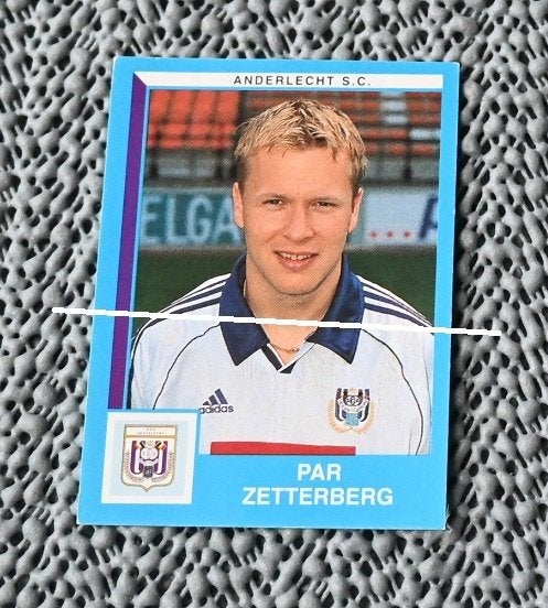 Panini Football 2000 RSC Anderlecht Par Zetterberg, Envoi, Comme neuf, Affiche, Image ou Autocollant