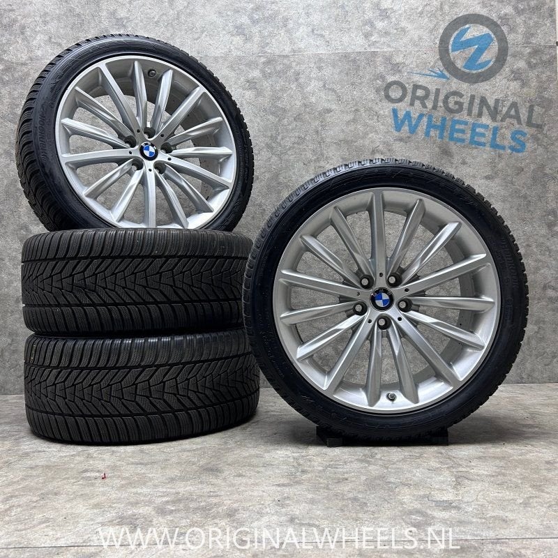 19 inch originele velgen + winterbanden BMW 5 serie 633, 19 inch, -, -, Banden en Velgen