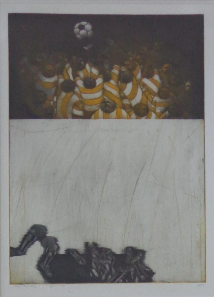 MAURICE PASTERNAK / JEU I / ETS-AQUATINT / 83x67cm / KADER, Antiquités & Art, Art | Lithographies & Sérigraphies, Eau-forte, Signé