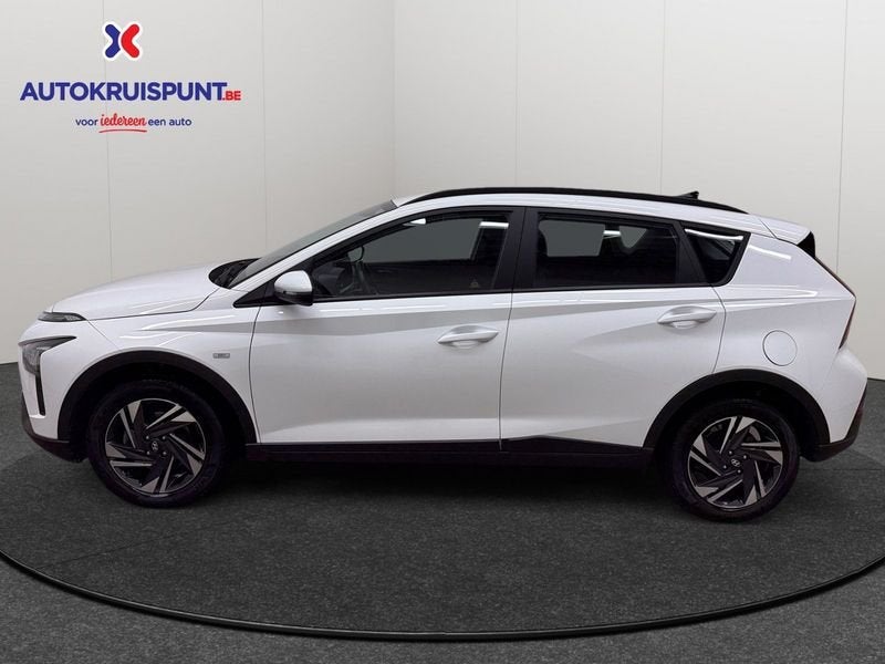 Hyundai Bayon 1.0T-GDi 48V Techno 7DCT, Auto's, Stof, Gebruikt, Euro 6, Wit