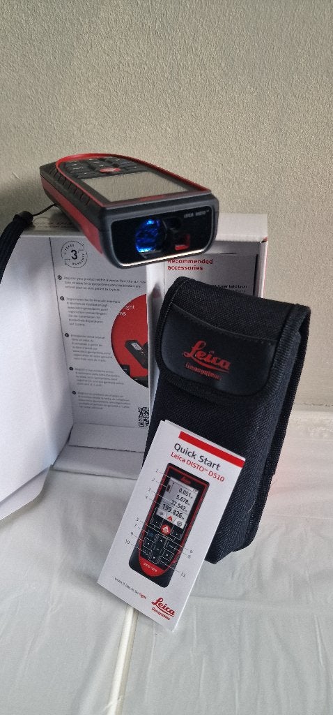 Leica Disto D510 Afstandsmeter Prof. 200 meter - NIEUW!, Doe-het-zelf en Bouw, Ophalen of Verzenden, Nieuw, Afstand