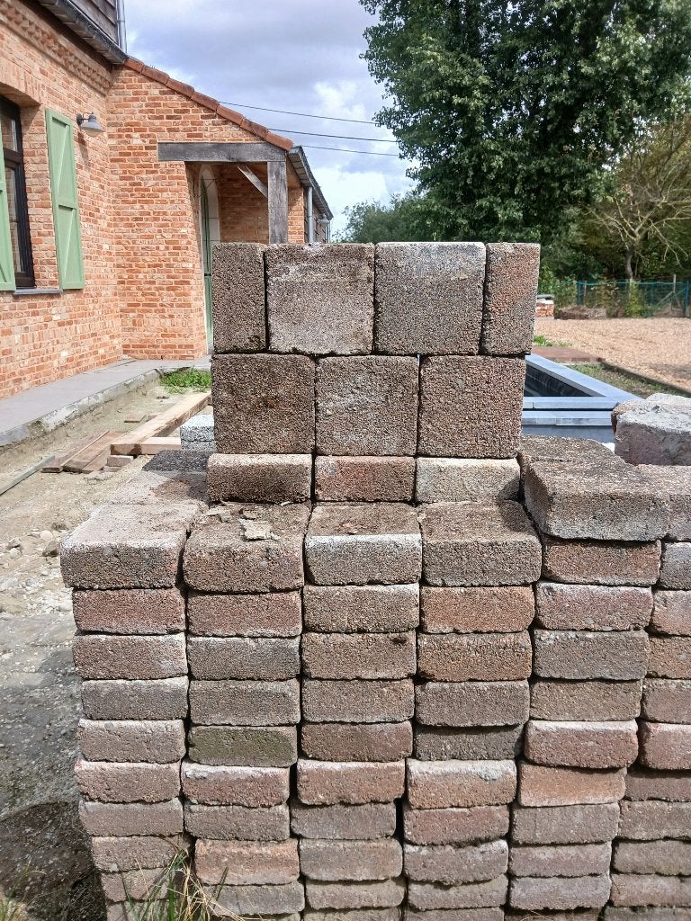 Betonklinkers, Jardin & Terrasse, Pavé & Dalles, Béton, Enlèvement, Utilisé, Briques
