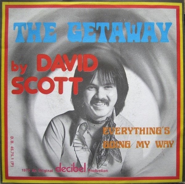 7" David Scott – The Getaway, CD & DVD, Vinyles Singles, Enlèvement ou Envoi, 7 inch, Utilisé, Pop