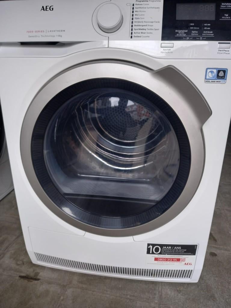 Sèche linge AEG 8kg A ++. Série 7000, Electroménager, Enlèvement, Comme neuf, Chargeur frontal