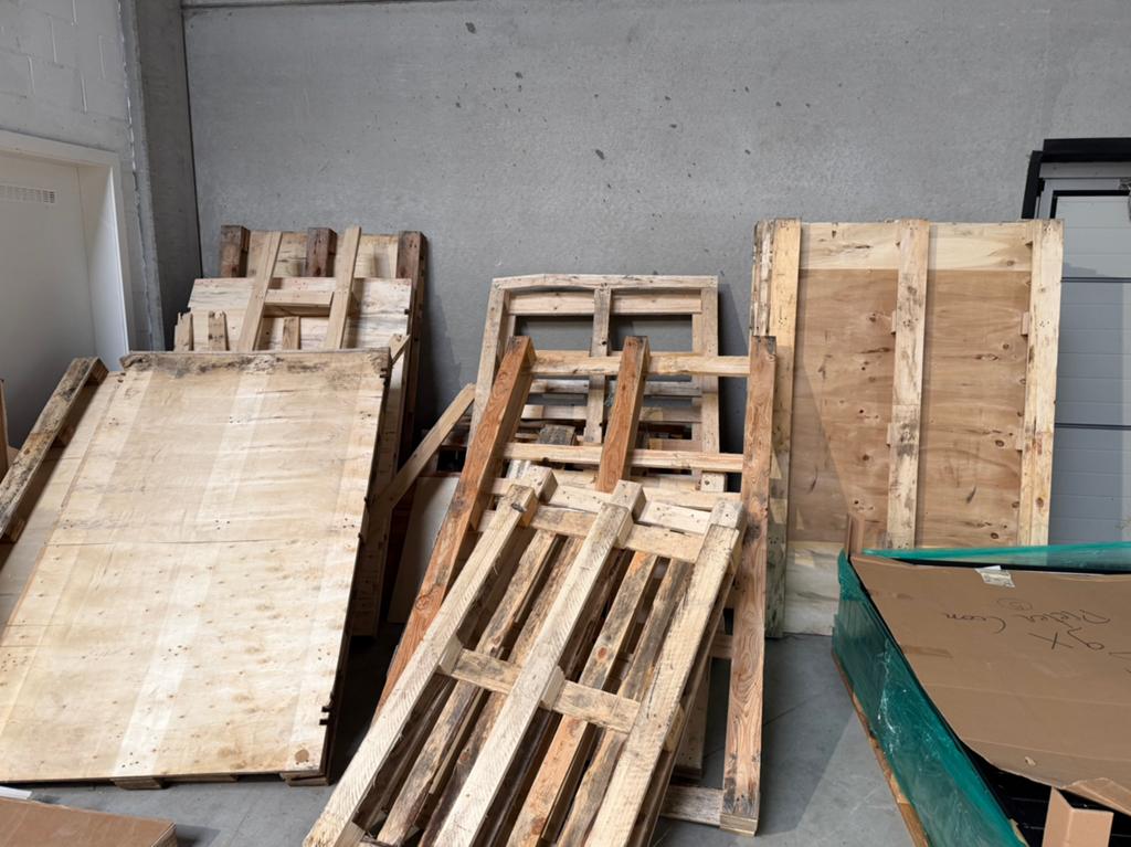 houten paletten open en gesloten - gratis, Ophalen, Zo goed als nieuw