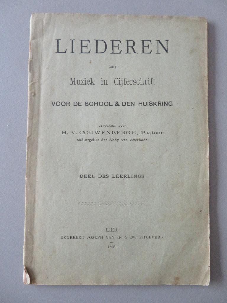 muziek 1896 Couwenbergh pastoor abdij Averbode druk Lier, Envoi, Comme neuf, Général