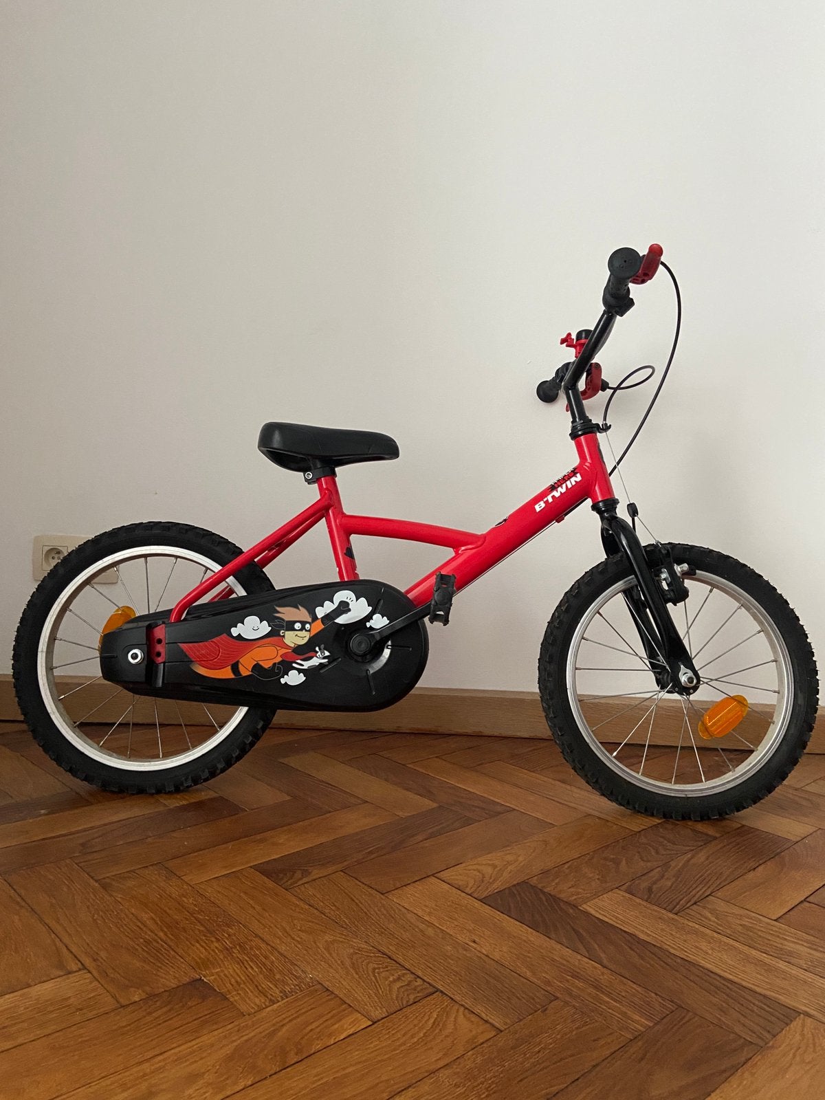 Kinderfiets B-Twin 16 inch, Fietsen en Brommers, Ophalen, Zo goed als nieuw, Schijfrem, 16 tot 20 inch