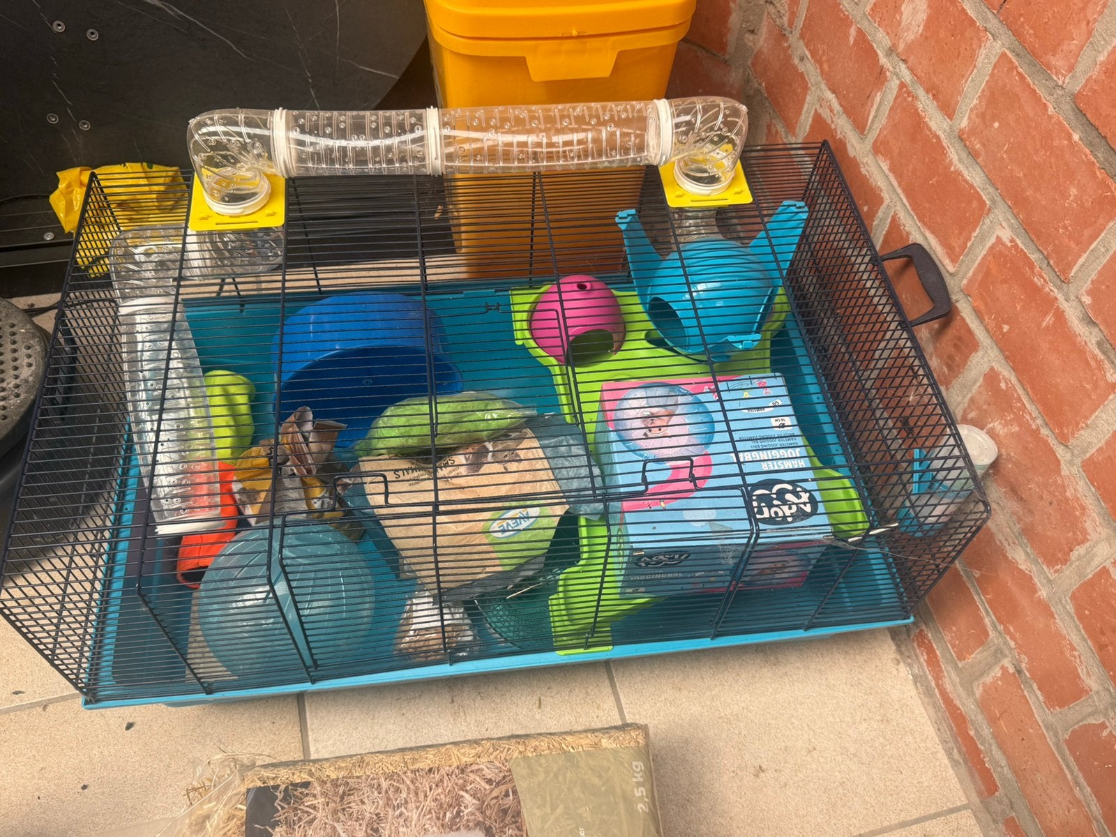 Hamsterkooi + alle toebehoren, Ophalen, Gebruikt, Kooi, Hamster