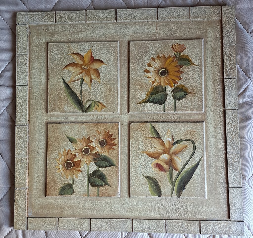 Schilderij op hout, Schilderij, Hout, Zo goed als nieuw, Ophalen