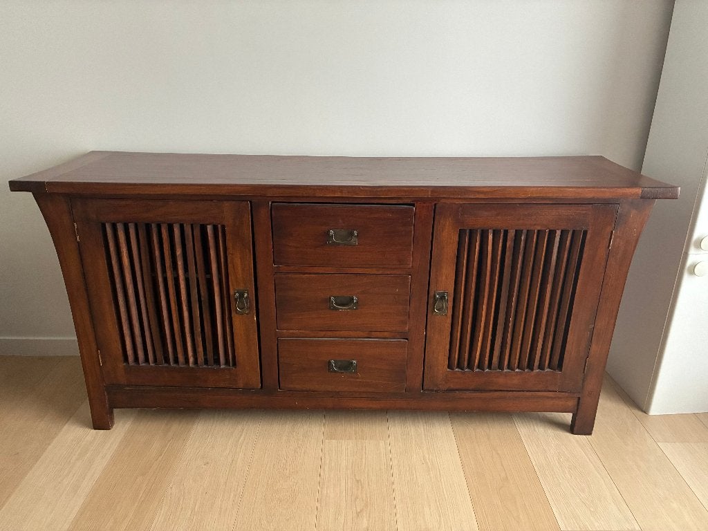 Koloniaal dressoir in Aziatische stijl, Antiek en Kunst, Curiosa en Brocante, Ophalen