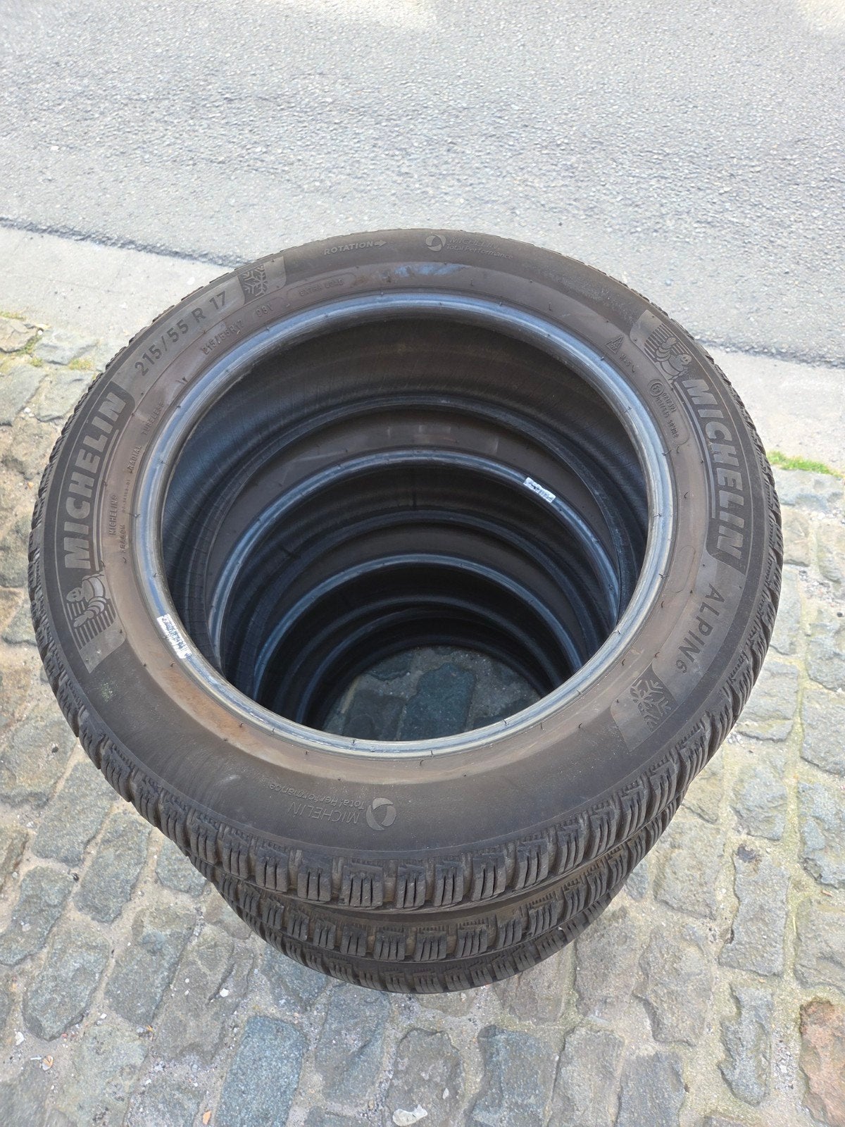 4 Michelin Winterbanden 215/55 R17 - DOT 4622 - van audi Q2, Ophalen