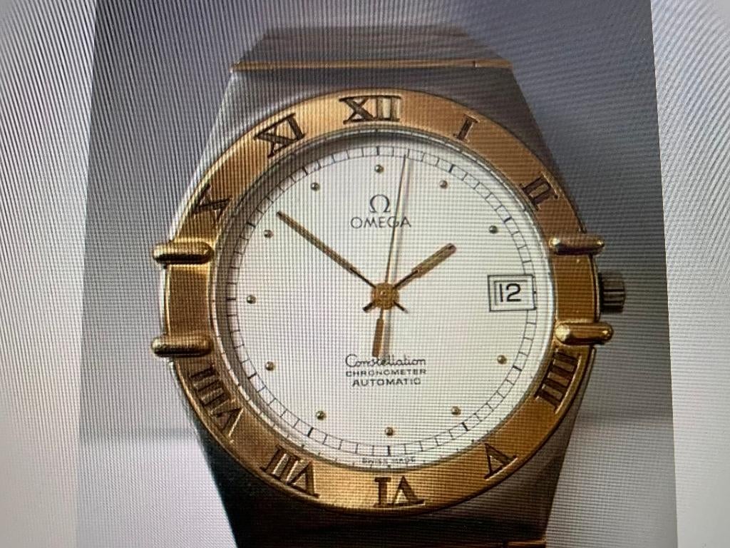 OMEGA CONSTELLATION CHRONOMETE STAAL/GOUD AUTOMAAT ZEER MOOI, Ophalen, Goud, Goud, Omega