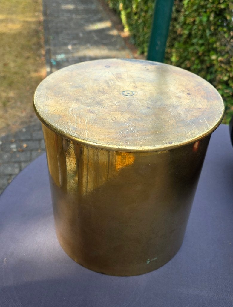 Boîtier allemand en laiton Mörser WO1 de 21 cm, Enlèvement, Armée de terre, Douilles ou Pièces de fouille