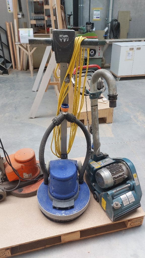 Parketschuurmachine, Doe-het-zelf en Bouw, Ophalen, Gebruikt, 1200 watt of meer, Bandschuurmachine