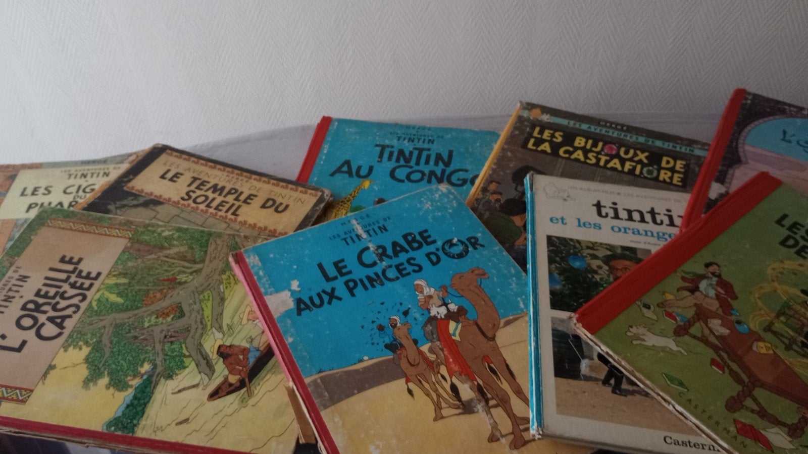 BD lot de 10 Tintins, Livres, Plusieurs BD, Enlèvement, Utilisé