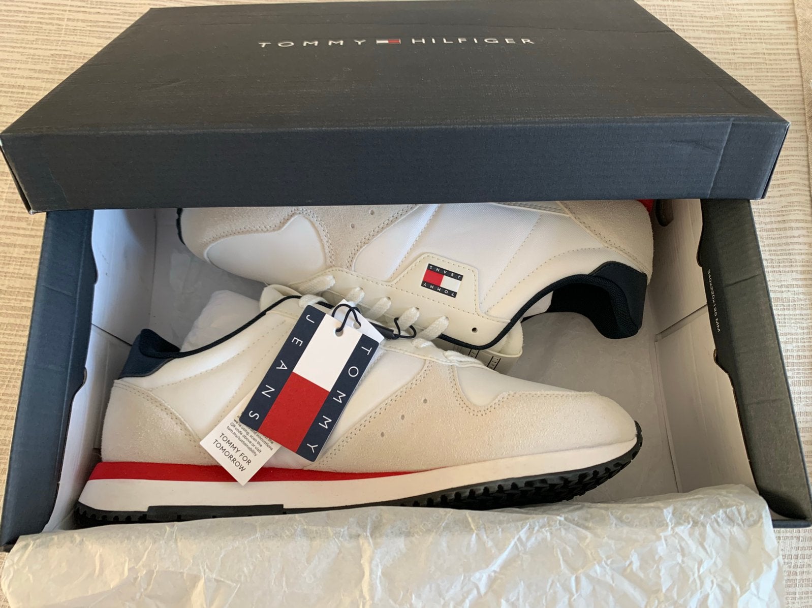 Tommy Jeans Heren Sneakers Wit Maat 42, Ophalen, Wit, Nieuw, Sneakers