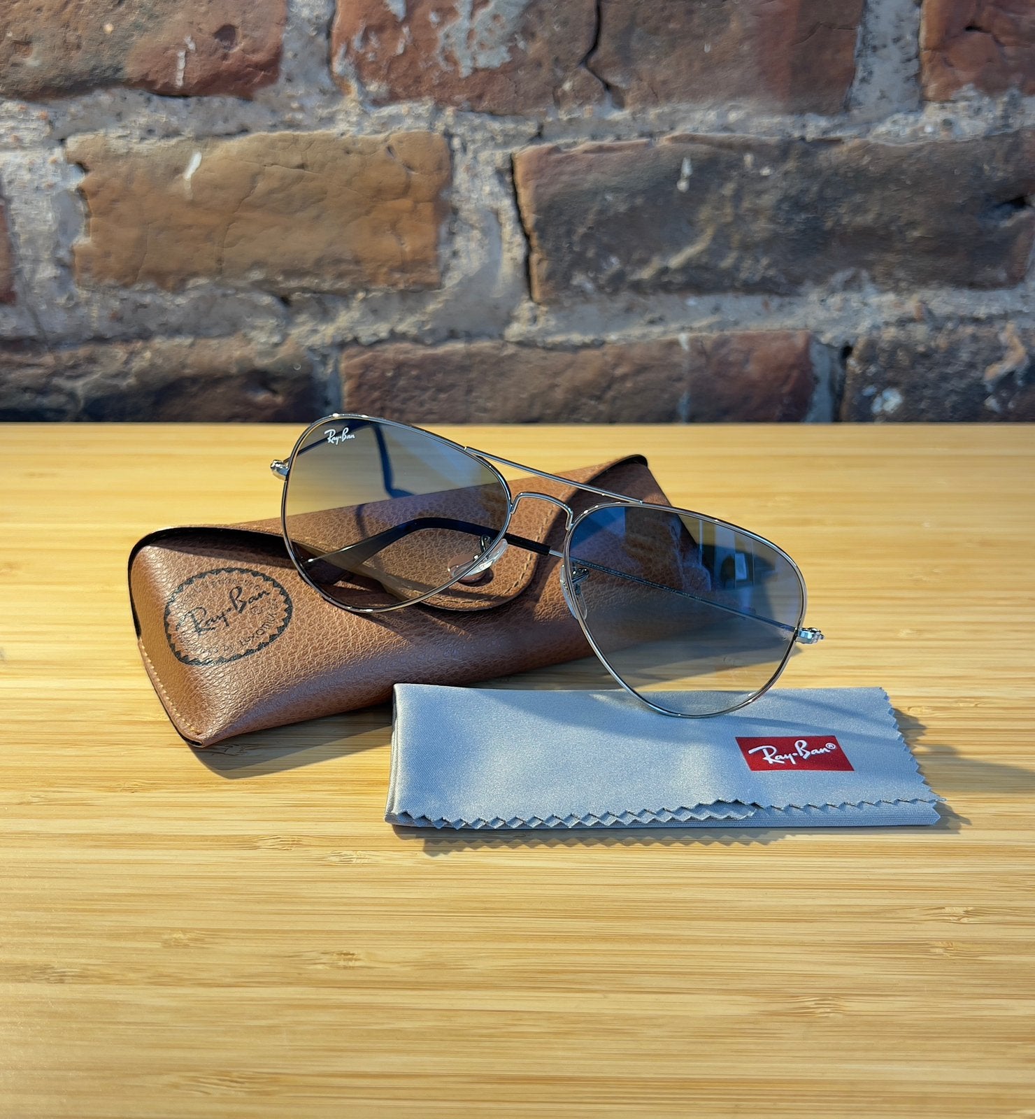 Ray-Ban Aviator Gradient RB3025 003/3F–Nieuw –Origineel, Zonnebril, Blauw, Nieuw, Ophalen of Verzenden