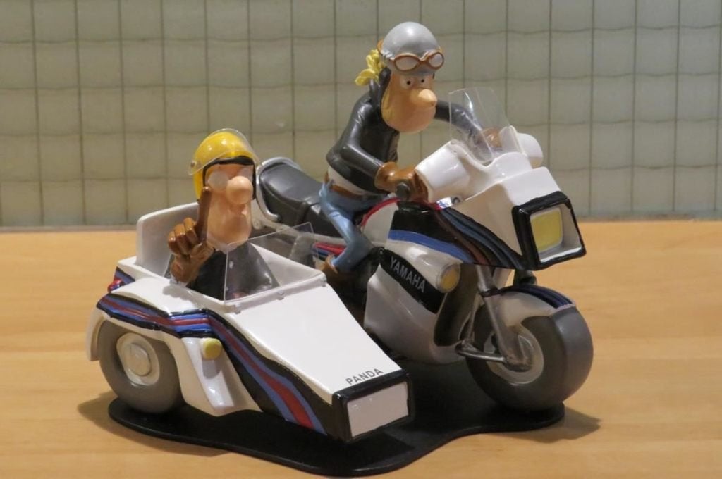 Joe Bar Jean Manchzeck & Pierrot Yamaha XS1100 zijspan 1:18, Ophalen of Verzenden, Nieuw, Overige typen