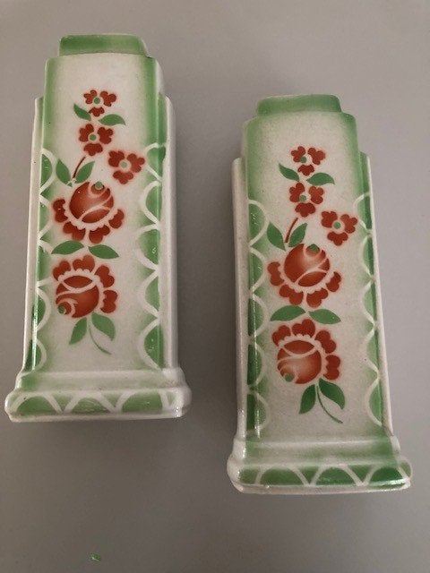 2 Art Deco vazen, Ophalen of Verzenden